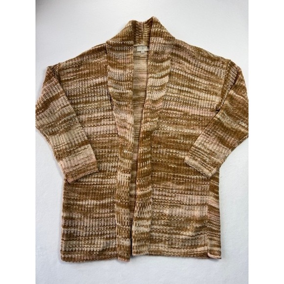 LOFT Sweaters - Loft Outlet‎ Marled Shawl Collar Cardigan Sweater Long Line Brown XL Granny